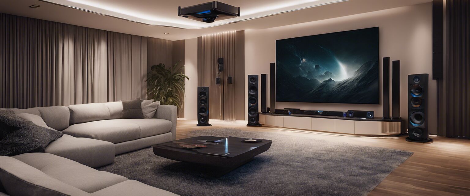 Luxurious home theater setup